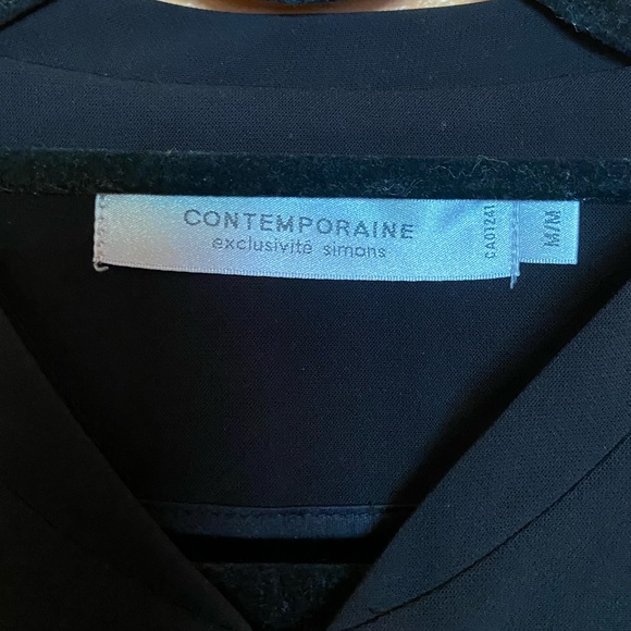 Contemporaine Black Light Bomber Jacket - Size M - Picture 3 of 3